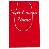 Moyen Le nom de votre amant, le sac cadeau (Devant)