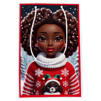 Moyen Le Premier Jour De Noël" Sac Cadeau