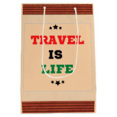 Moyen Le voyage est un sac cadeau de vie (Dos)