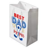 Moyen Meilleur Papa Par Par Sac Cadeau (Dos Angle)