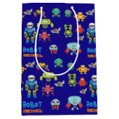 Moyen MEILLEUR ROBOT Cadeau Sac de garde Ever - Bleu Drô (Devant)