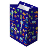 Moyen MEILLEUR ROBOT Cadeau Sac de garde Ever - Bleu Drô (Dos Angle)