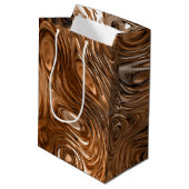 Moyen Milieu "de cuivre" fondu de sac de cadeau (Dos Angle)