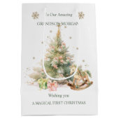 Moyen Nutcracker Tree Baby 1st Christmas Cadeau Sac (Dos)