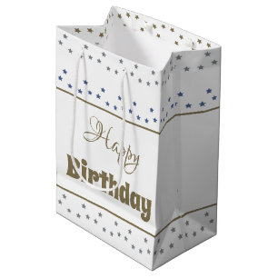Moyen Papier à motif étoile de taille moyenne Sac cadeau