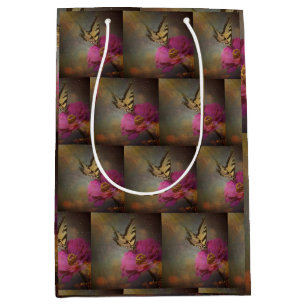 Moyen Papillon Dans Le Sac Cadeau Du Jardin