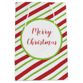 Moyen Peppermint stripes Cadeau Sac (Devant)