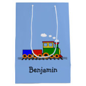 Moyen Petit sac cadeau design de train (Dos)