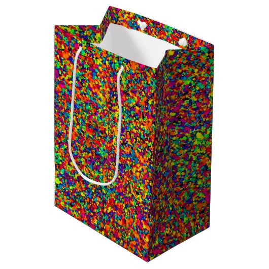 Moyen Petite plaque - Sac cadeau (Devant Angle)