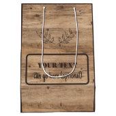 Moyen Plaque Rustique En Bois Avec Sac Cadeau Texte Facu (Dos)