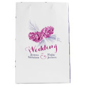 Moyen plum pin cône dessin mariage cadeau sac (Devant)