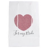 Moyen Pour mon sac de cadeau de jeune mariée (Dos)