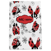 Moyen Poussettes Whimsical Avec Fleurs Petit Sac Cadeau (Devant)