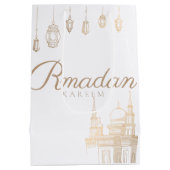 Moyen ramadan Kareem sac cadeau pour la célébration (Dos)