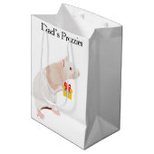 Moyen Rat Waiter surreal Medium Cadeau Sac (Devant Angle)