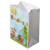 Moyen Roughing l'ours de camping et sac de cadeau de (Devant Angle)