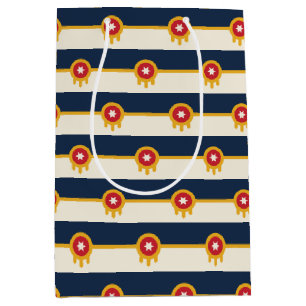 Moyen Sac à cadeau avec le drapeau de Tulsa, États-Unis