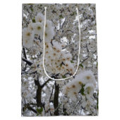Moyen Sac à Cadeau Fleur de Neige (Dos)