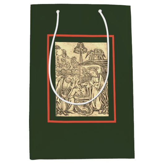 Moyen Sac ALLEMAND de cadeau de NATIVITÉ (Devant)