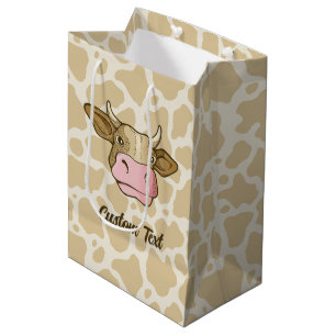 Moyen Sac cadeau à la tête de vache