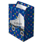 Moyen Sac cadeau à roulettes (Dos Angle)