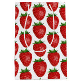 Moyen Sac cadeau à thème fraise (Devant)