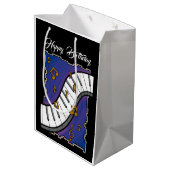 Moyen Sac cadeau à thème musical (Dos Angle)