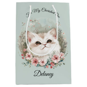 Moyen Sac cadeau Amoureux de les chats Manga Kitten & Sa