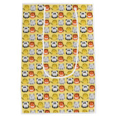 Moyen Sac cadeau animal style kawaii mignonne (Dos)