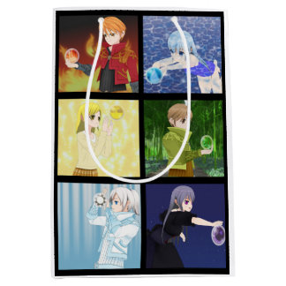 Moyen Sac cadeau Anime Style Elements