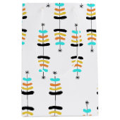 Moyen Sac cadeau Arbre de Noël rétro (Devant)