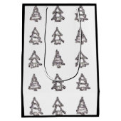 Moyen Sac cadeau arbre pin (Dos)