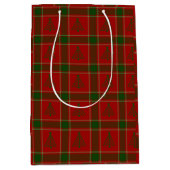 Moyen Sac cadeau Arbre Plaid (Devant)