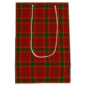 Moyen Sac cadeau Arbre Plaid (Dos)