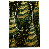 Moyen Sac cadeau Arbres de Noël (Devant)