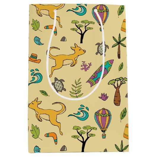 Moyen Sac cadeau Australia Love (Devant)