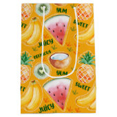 Moyen Sac cadeau aux fruits tropicaux (Dos)