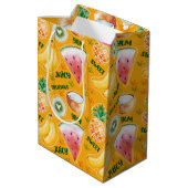 Moyen Sac cadeau aux fruits tropicaux (Dos Angle)