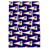 Moyen Sac cadeau avec American Samoa, USA (Dos)