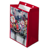 Moyen Sac cadeau avec amis de Noël (Dos Angle)