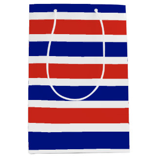 Moyen Sac Cadeau avec drapeau du Costa Rica