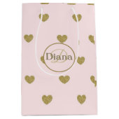 Moyen Sac cadeau avec monogramme et nom (Devant)