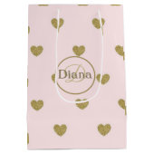 Moyen Sac cadeau avec monogramme et nom (Dos)