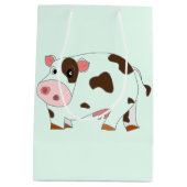 Moyen Sac cadeau bébé avec petite vache (Dos)