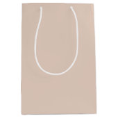 Moyen Sac cadeau beige clair de sable (Devant)