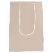 Moyen Sac cadeau beige clair de sable (Dos)