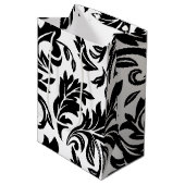 Moyen Sac cadeau blanc - P0358 (Devant Angle)