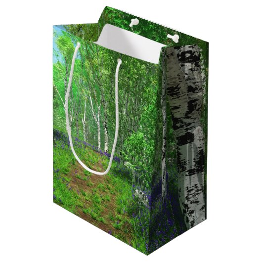 Moyen Sac cadeau Bluebell Light (Devant Angle)