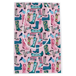 Moyen Sac Cadeau Bottes de Cowgirl