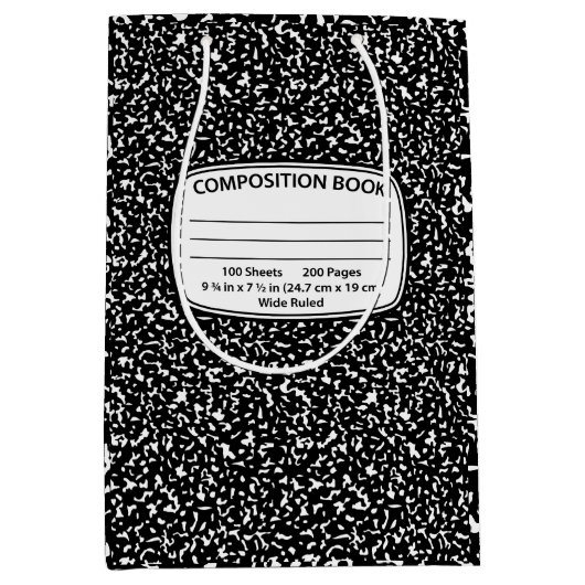 Moyen Sac cadeau Carnet Composition (Devant)